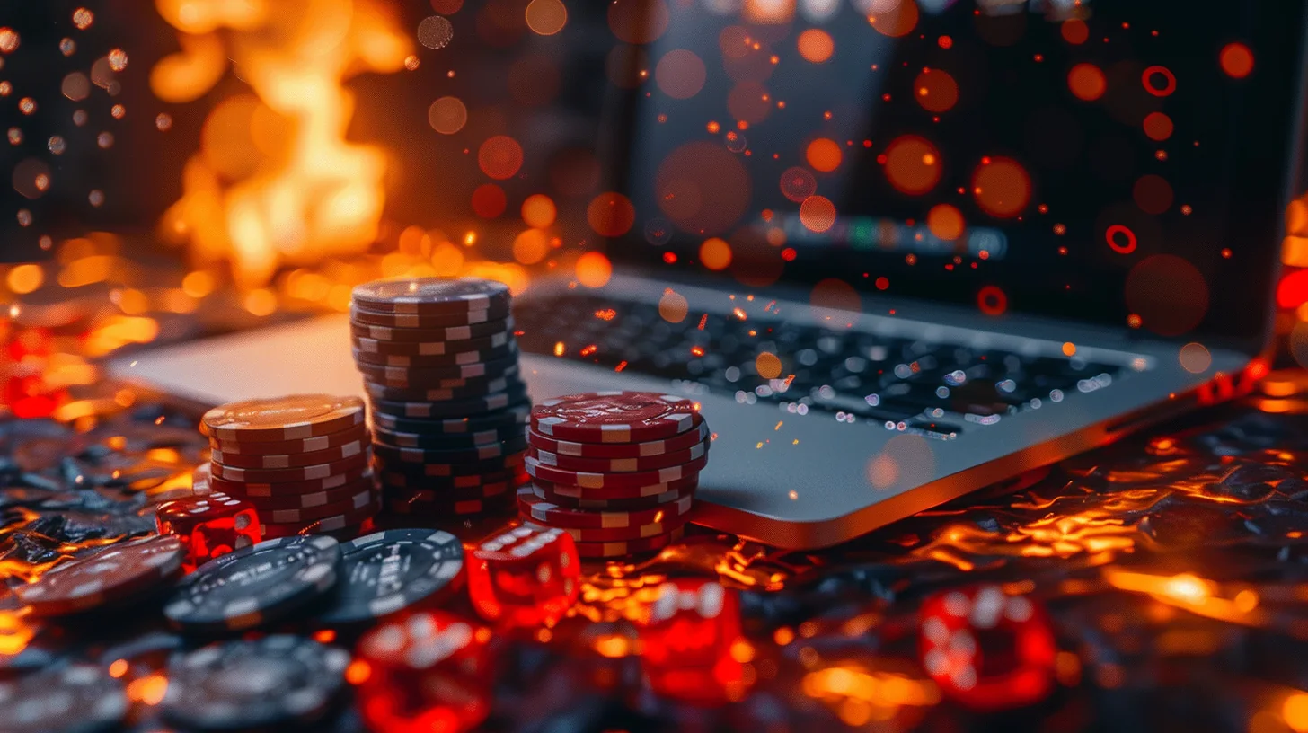 Tampilan permainan bingo digital dengan suasana ruang permainan